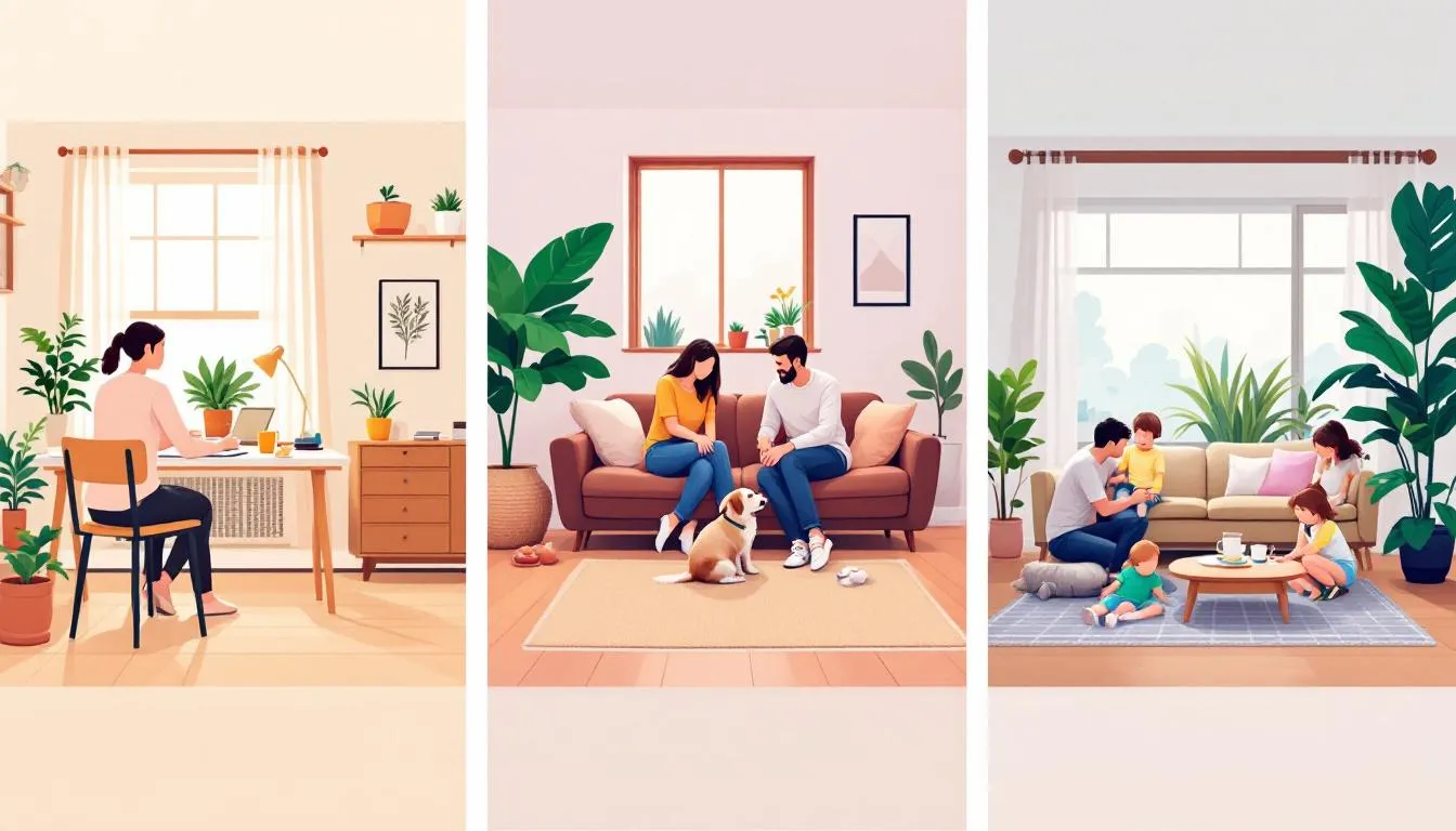 A clean and organized home representing ideal cleaning frequency