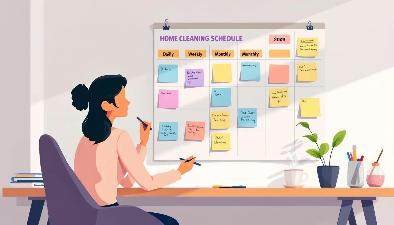 A customizable cleaning schedule planner, helping to determine how often should I get my house cleaned