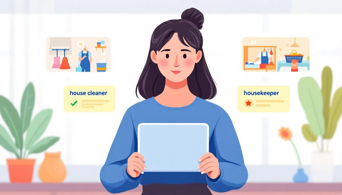 how to choose whats right for you "House Cleaner" vs "Housekeeper"