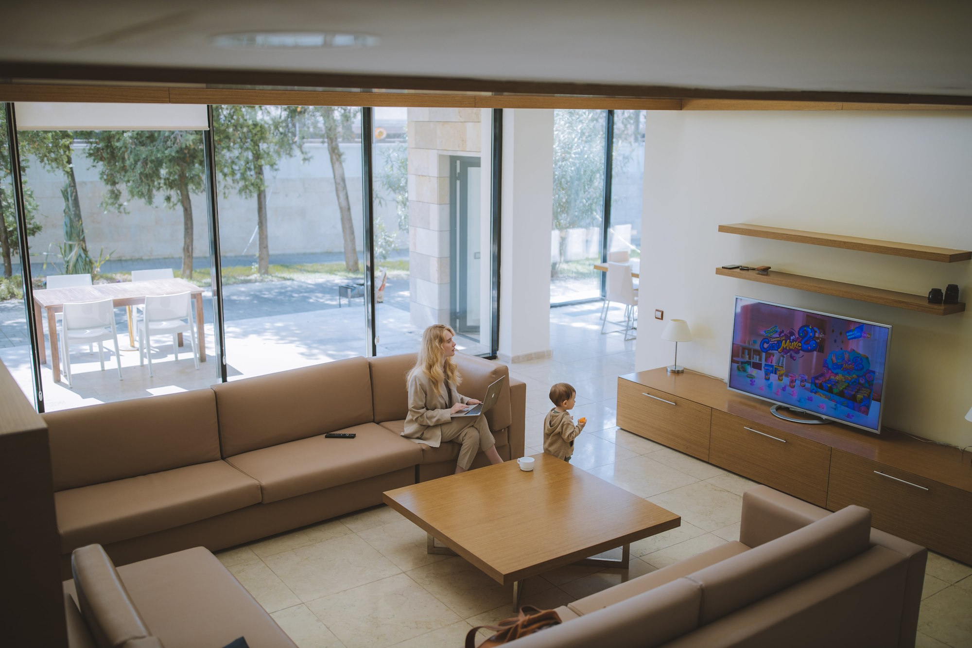 Lounge room with TV